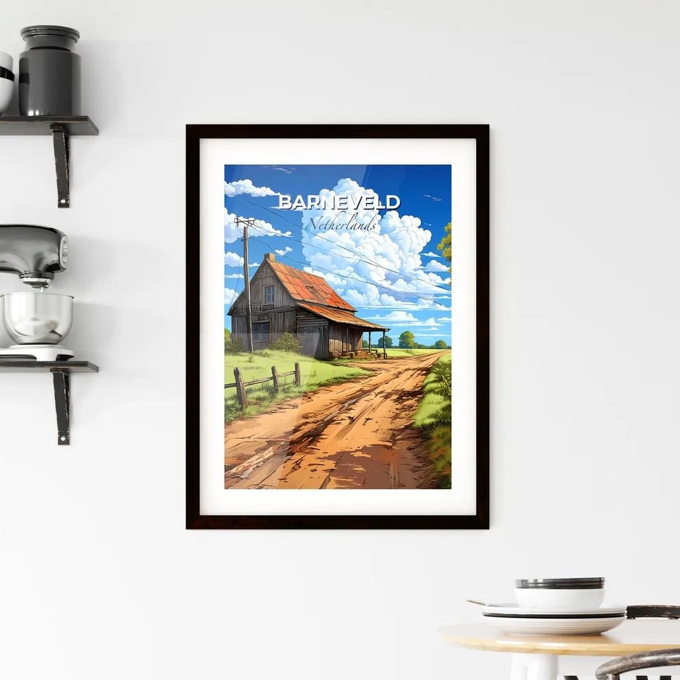 Barneveld, Netherlands, A Poster of a house on a dirt road Default Title