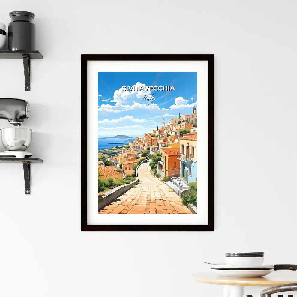 Civitavecchia, Italy, A Poster of a road leading to a town Default Title