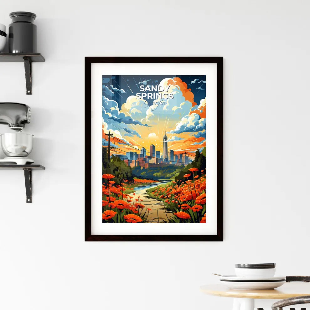 Sandy Springs, Georgia, A Poster of a river running through a city Default Title