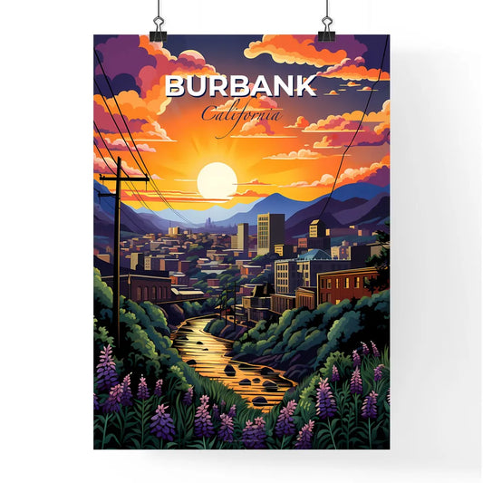 Burbank, California, A Poster of a river running through a city Default Title