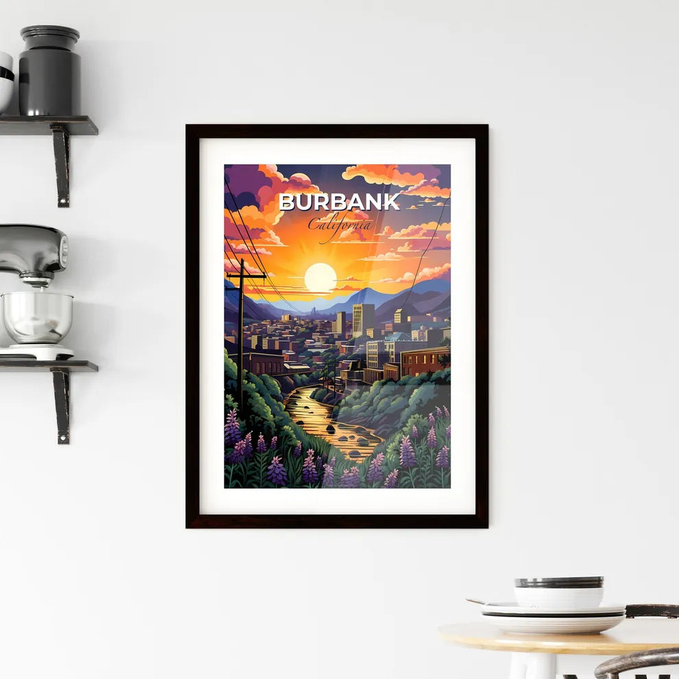 Burbank, California, A Poster of a river running through a city Default Title
