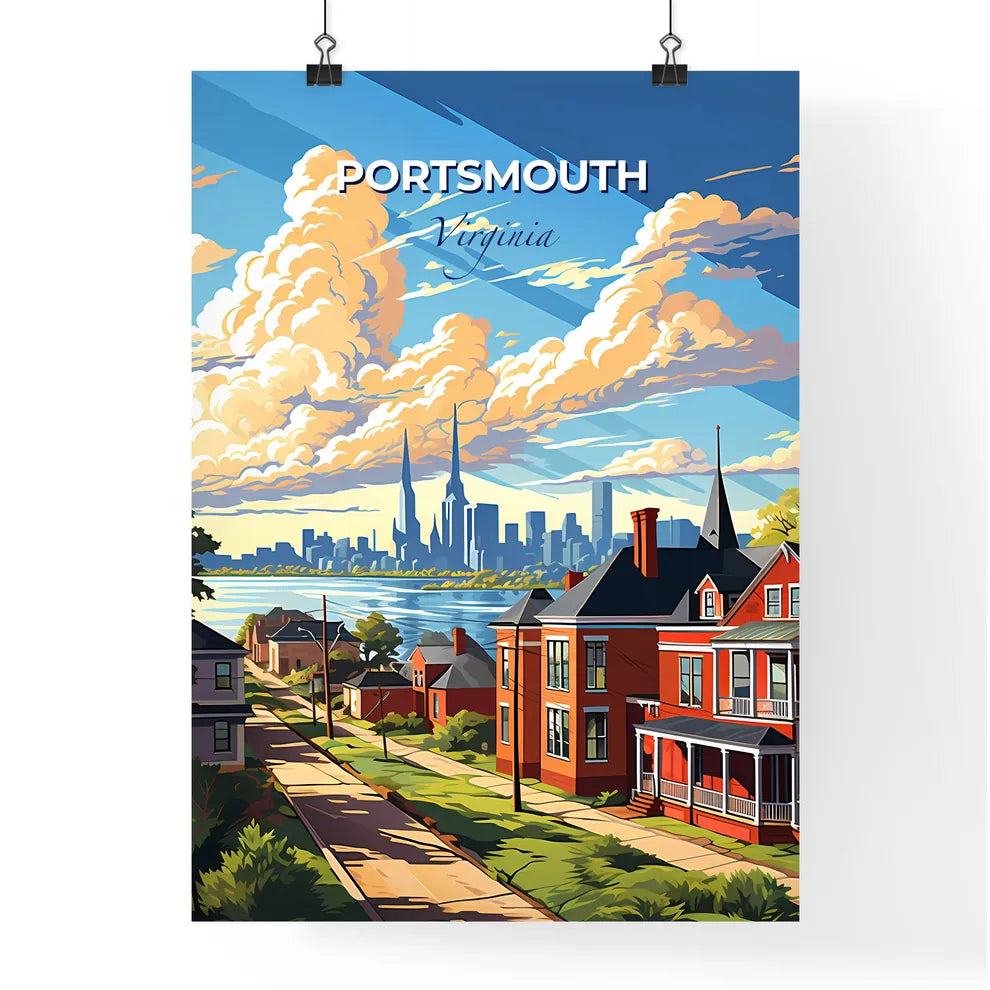 Portsmouth, Virginia, A Poster of a city by the water Default Title