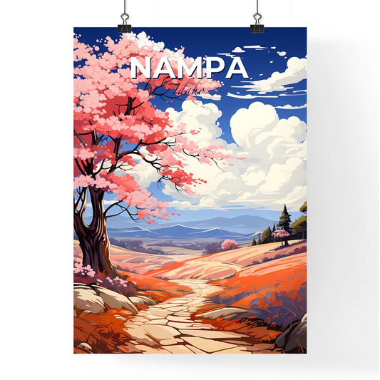 Nampa, Idaho, A Poster of a landscape with a tree and a path Default Title