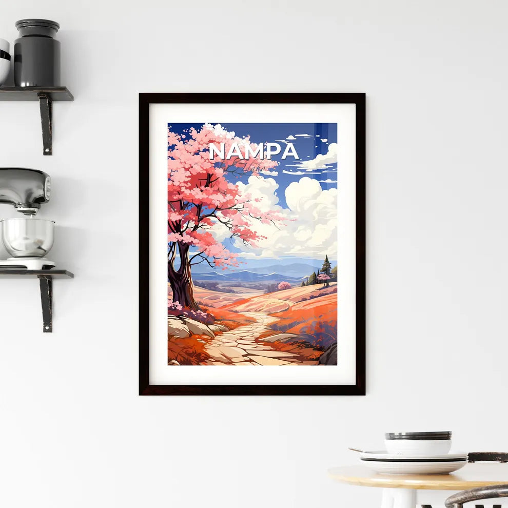 Nampa, Idaho, A Poster of a landscape with a tree and a path Default Title