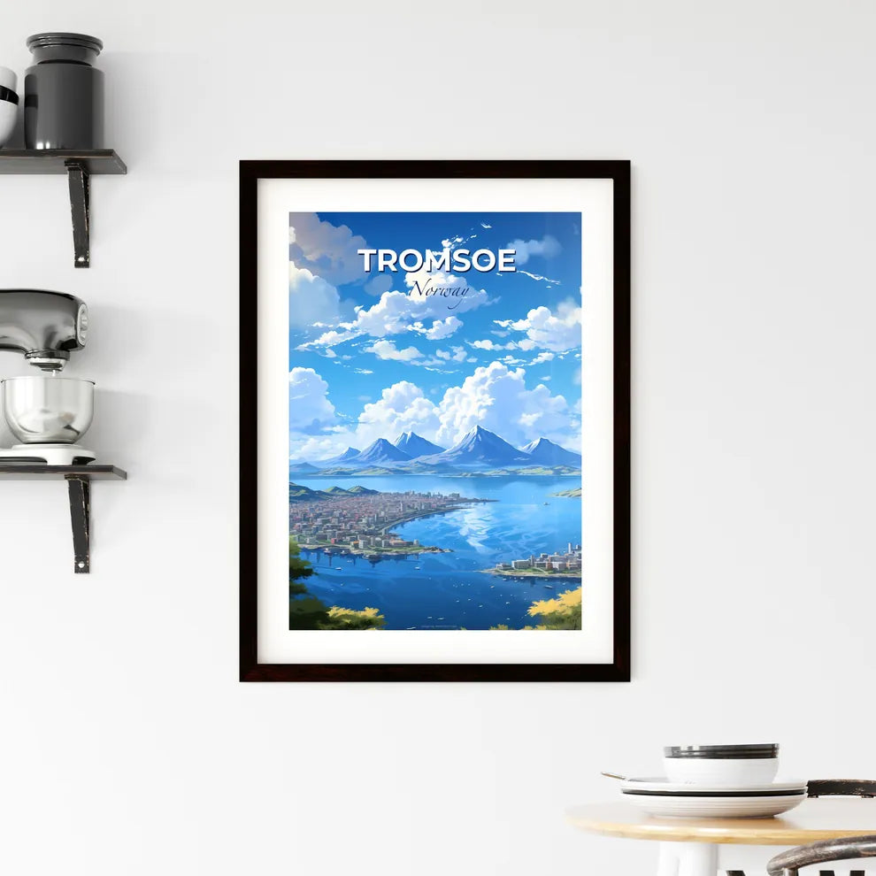Tromsoe, Norway, A Poster of a city next to a body of water Default Title