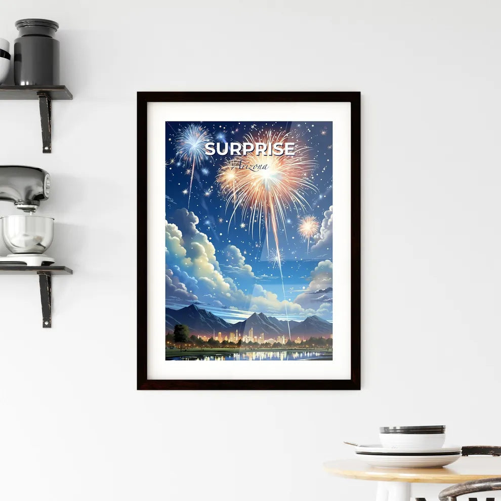 Surprise, Arizona, A Poster of fireworks in the sky over a city Default Title