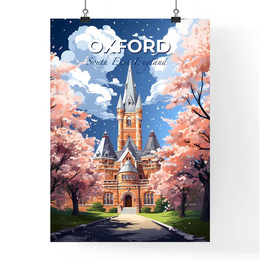 Oxford, South East England, A Poster of a castle with trees around it Default Title