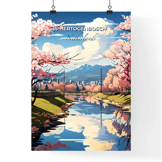 S-Hertogenbosch, Netherlands, A Poster of a lively and colourful cityscape Default Title
