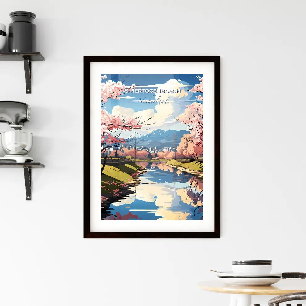 S-Hertogenbosch, Netherlands, A Poster of a lively and colourful cityscape Default Title