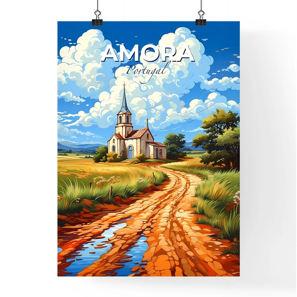 Amora, Portugal, A Poster of a dirt road leading to a church Default Title