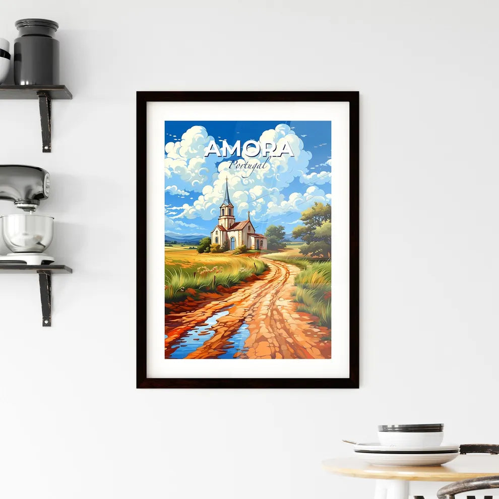 Amora, Portugal, A Poster of a dirt road leading to a church Default Title