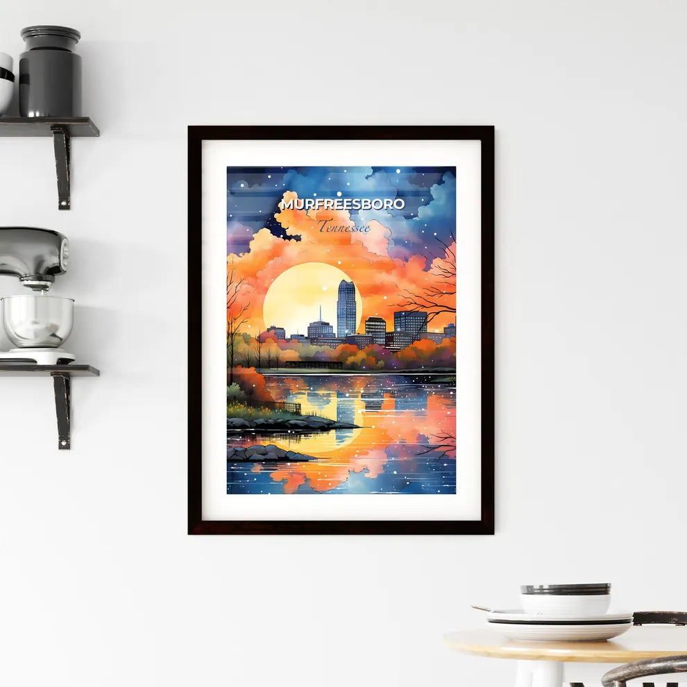 Murfreesboro, Tennessee, A Poster of a colorful sunset over a city Default Title