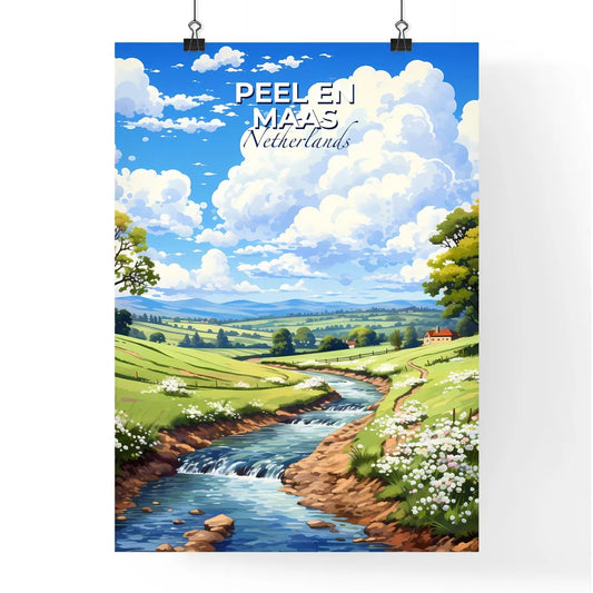 Peel En Maas, Netherlands, A Poster of a river running through a valley Default Title