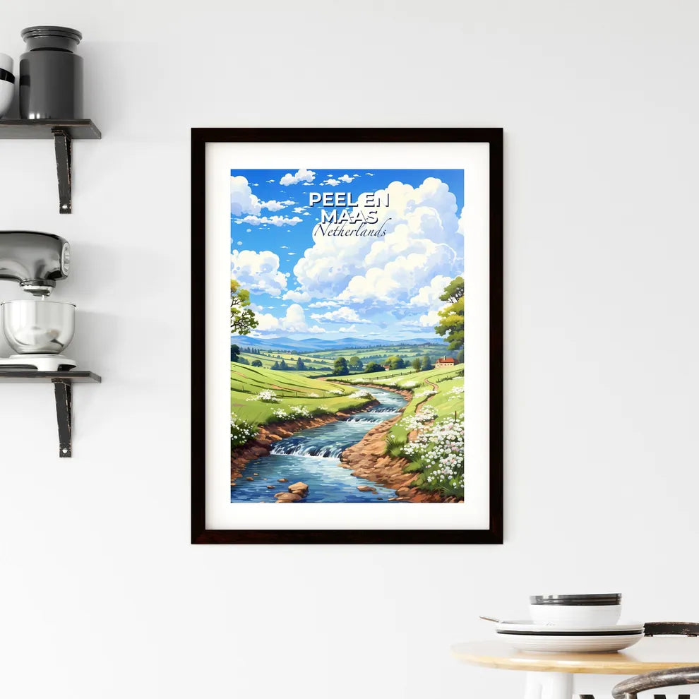 Peel En Maas, Netherlands, A Poster of a river running through a valley Default Title