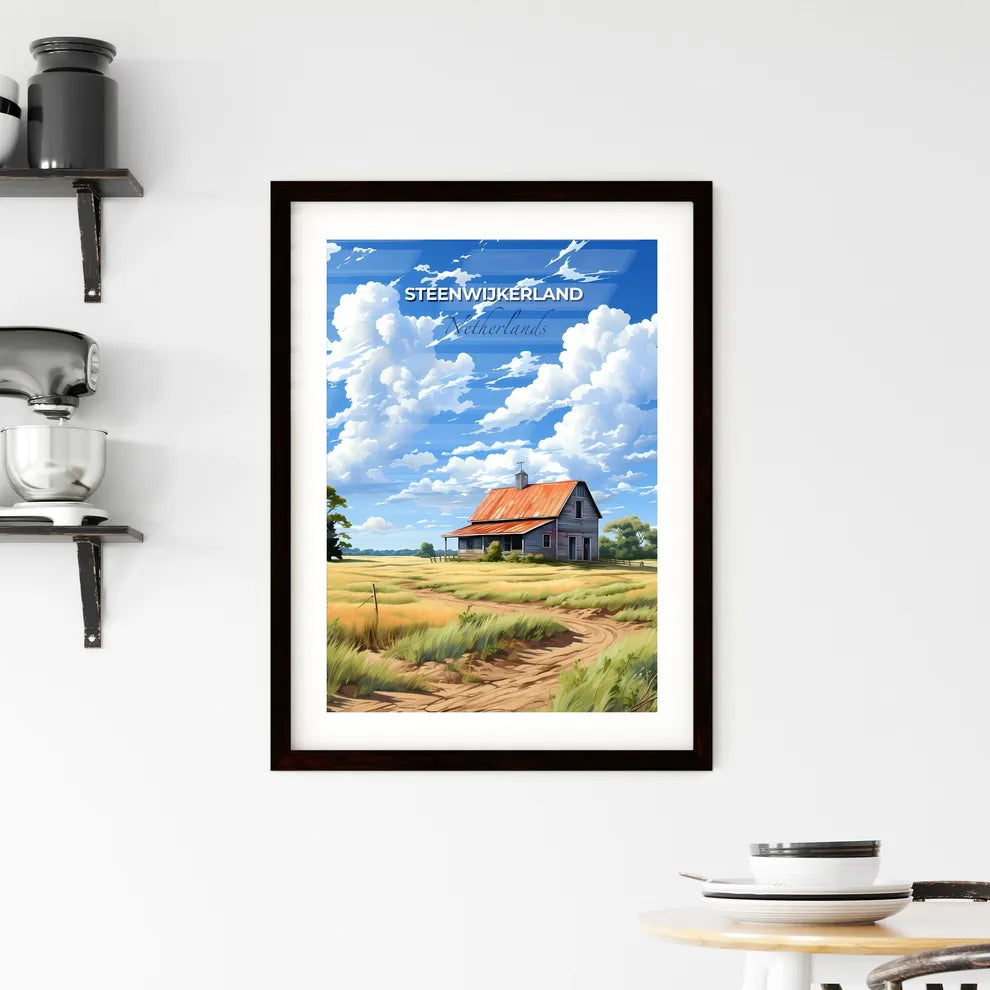 Steenwijkerland, Netherlands, A Poster of a house in a field Default Title