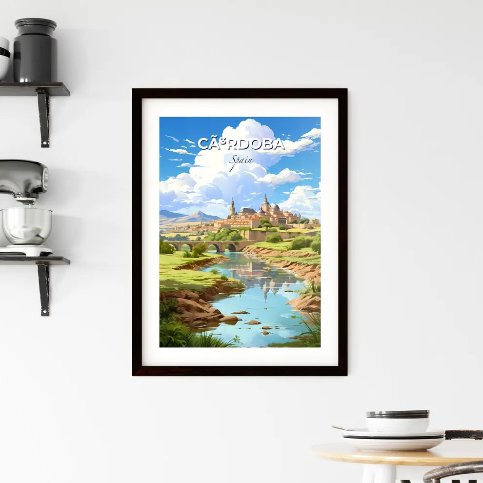 Cã³Rdoba, Spain, A Poster of a river running through a town Default Title