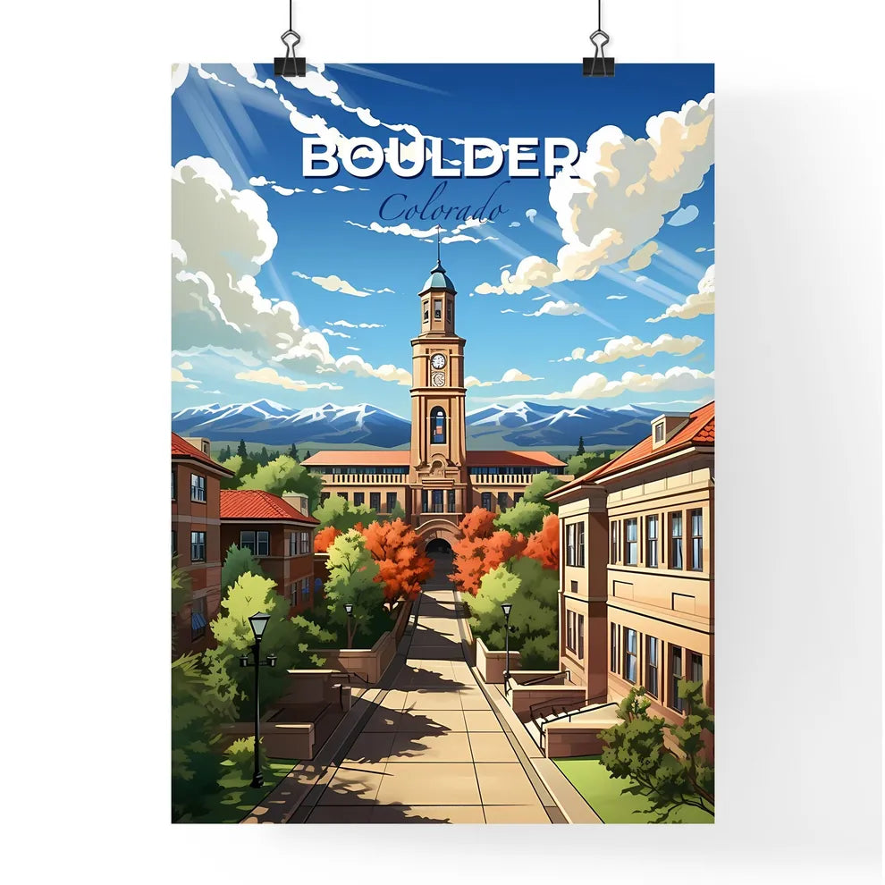 Boulder, Colorado, A Poster of a building with a clock tower Default Title