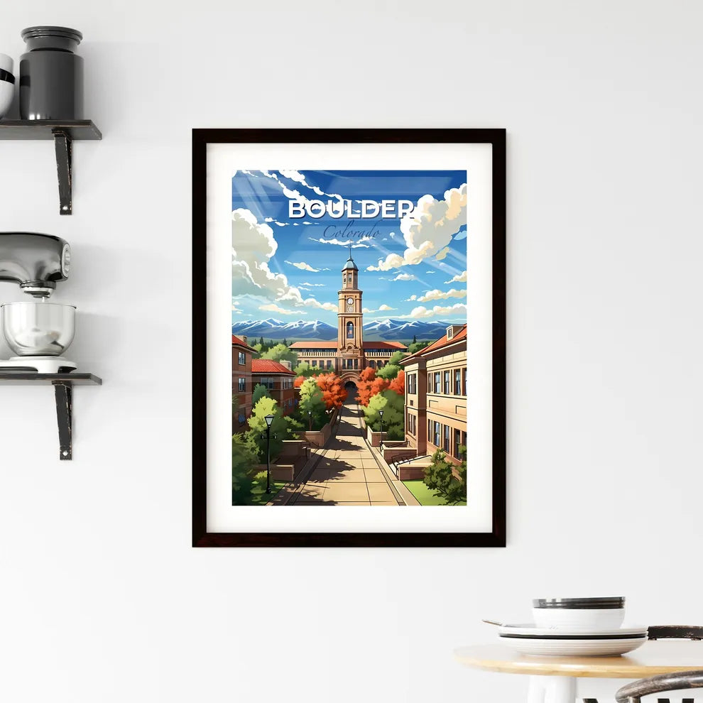 Boulder, Colorado, A Poster of a building with a clock tower Default Title