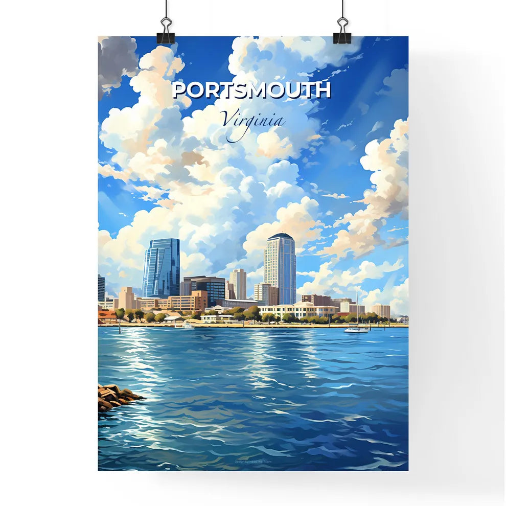 Portsmouth, Virginia, A Poster of a city by the water Default Title