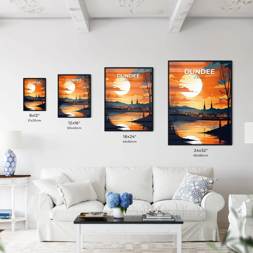 Dundee, Dundee, A Poster of a sunset over a city Default Title