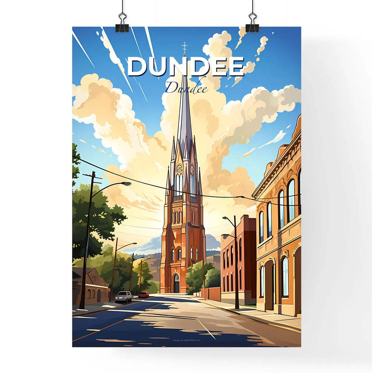 Dundee, Dundee, A Poster of a tall tower in a city Default Title