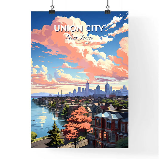 Union City, New Jersey, A Poster of a city by a body of water Default Title