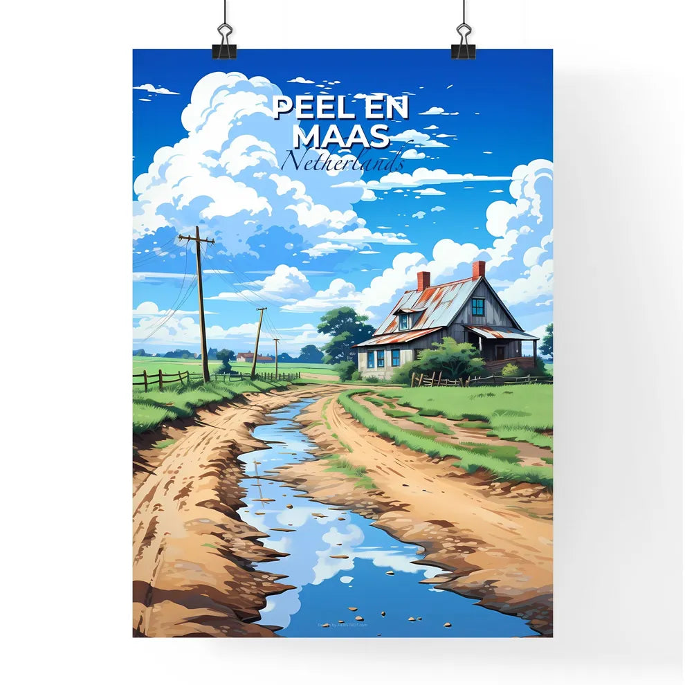 Peel En Maas, Netherlands, A Poster of a house on a dirt road Default Title