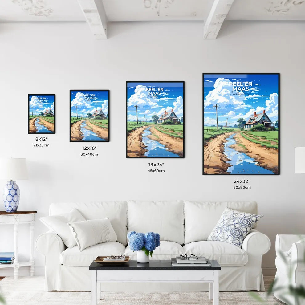 Peel En Maas, Netherlands, A Poster of a house on a dirt road Default Title