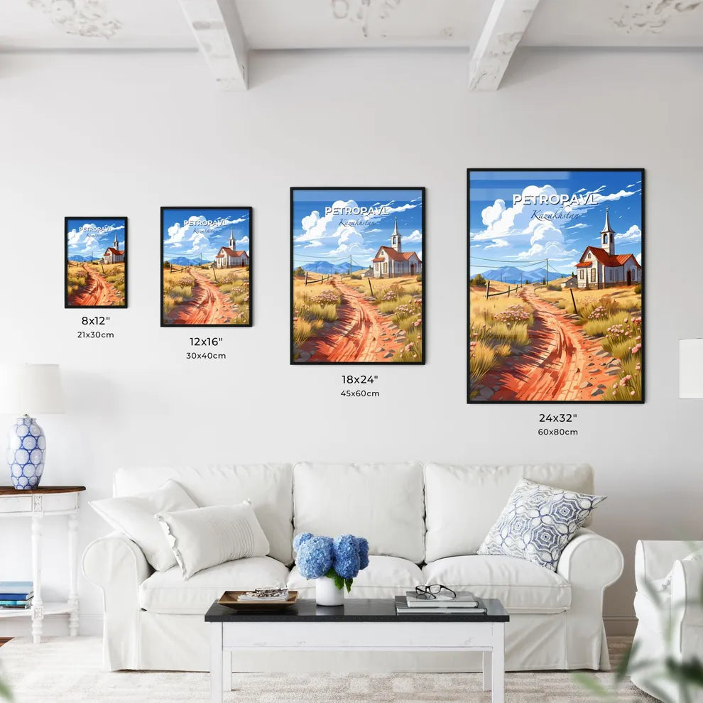 Petropavl, Kazakhstan, A Poster of a dirt road leading to a church Default Title