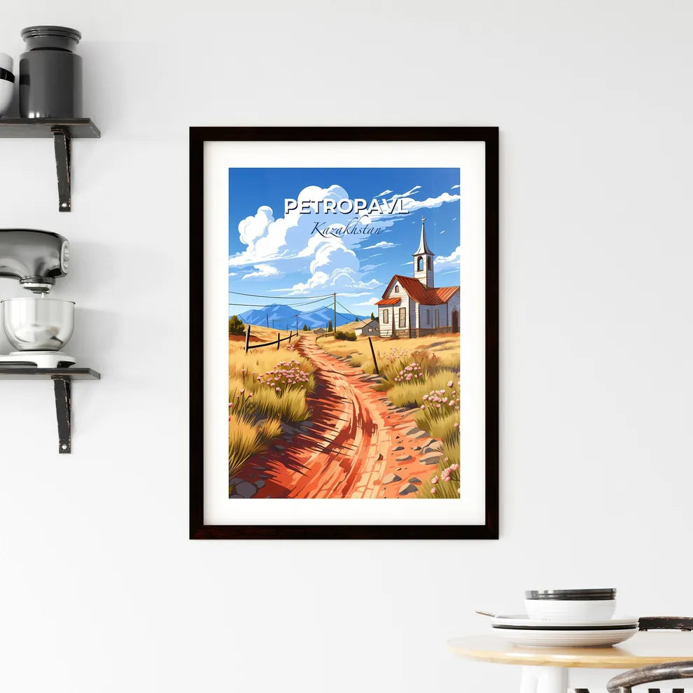 Petropavl, Kazakhstan, A Poster of a dirt road leading to a church Default Title
