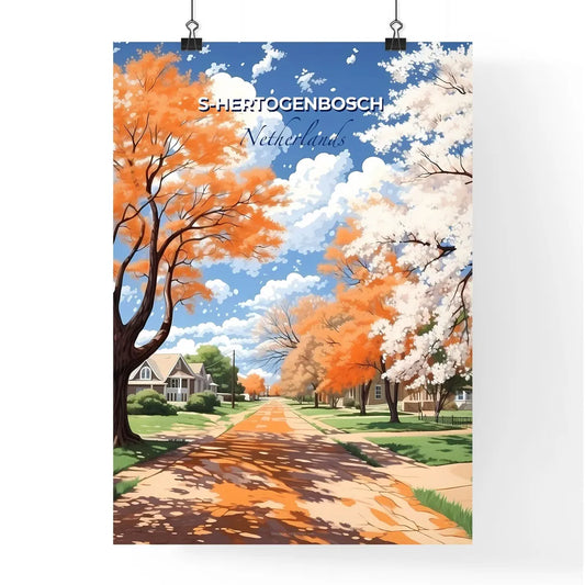 S-Hertogenbosch, Netherlands, A Poster of a lively and colourful cityscape Default Title