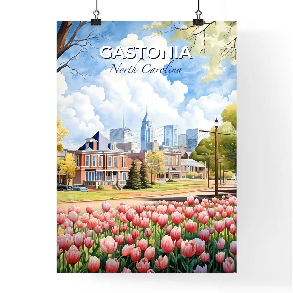 Gastonia, North Carolina, A Poster of a tulips in a park Default Title