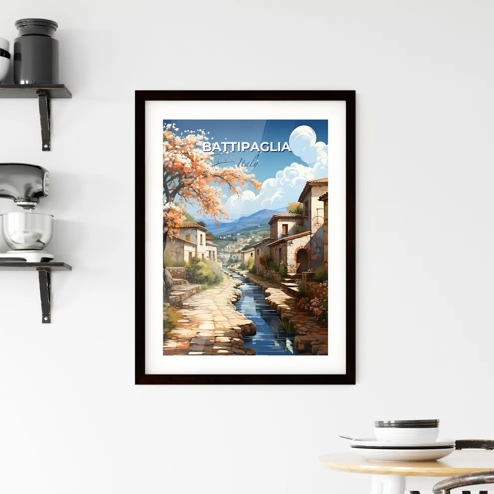 Battipaglia, Italy, A Poster of a water way between buildings Default Title