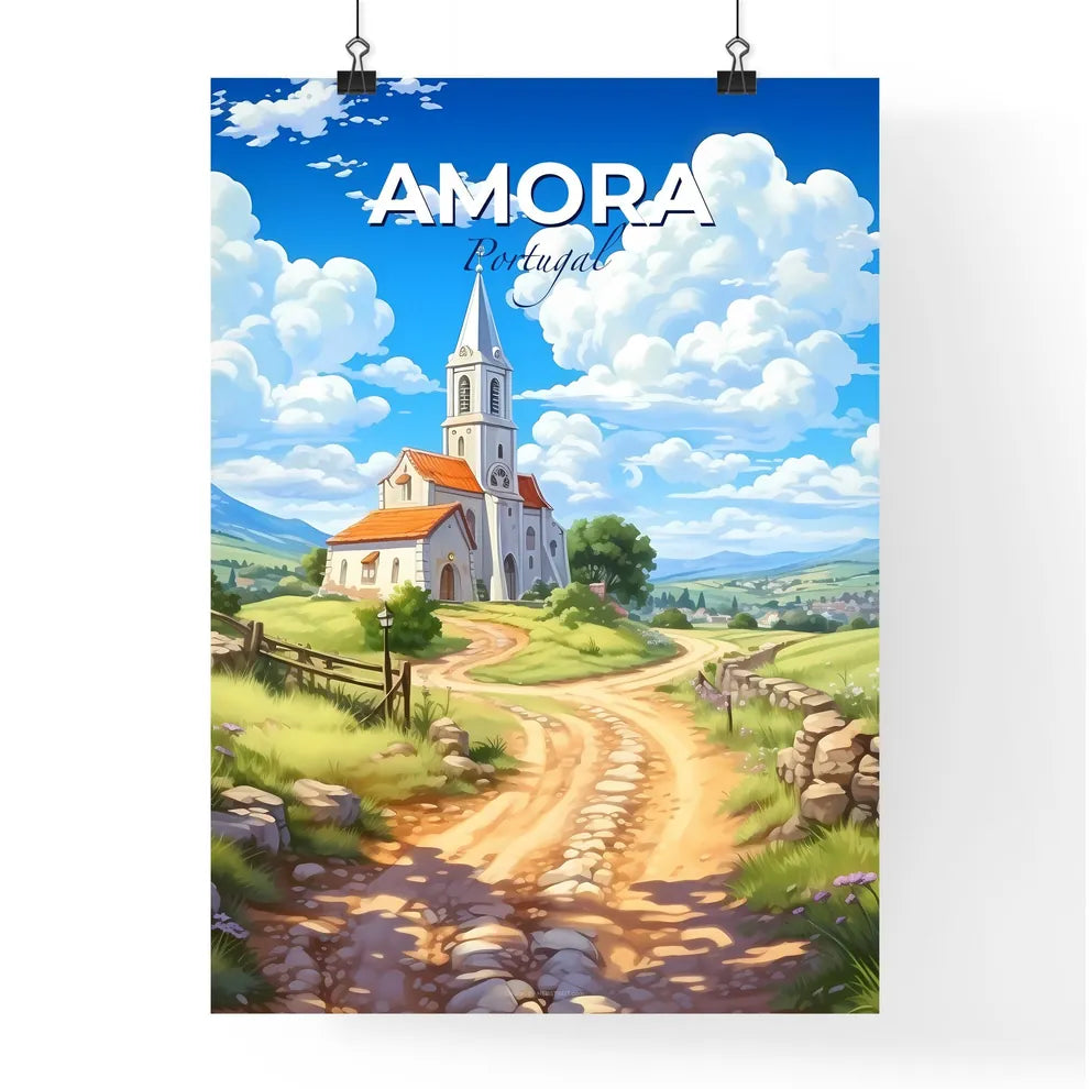 Amora, Portugal, A Poster of a church on a dirt road Default Title