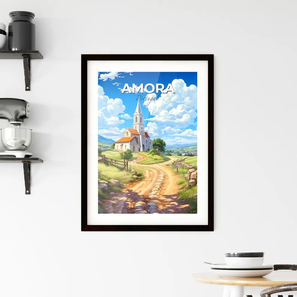 Amora, Portugal, A Poster of a church on a dirt road Default Title