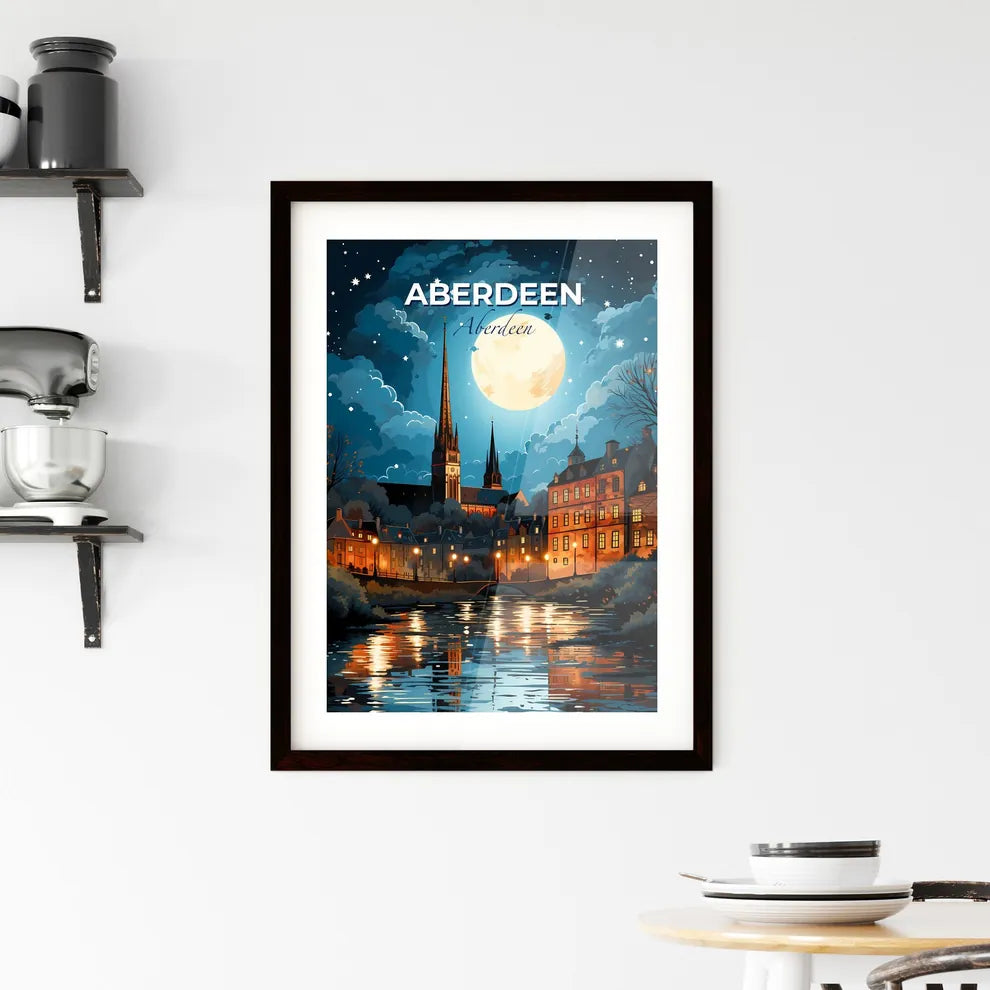 Aberdeen, Aberdeen, A Poster of a moon over a city Default Title