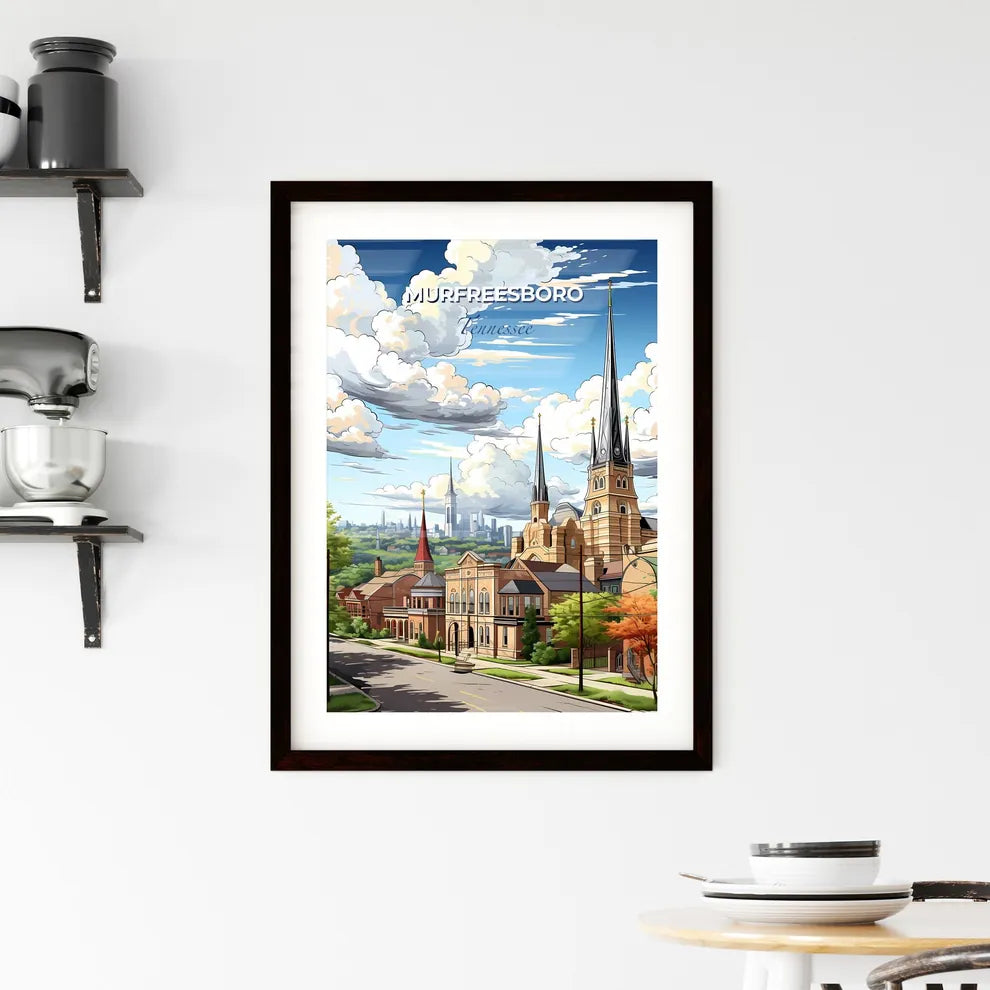 Murfreesboro, Tennessee, A Poster of a building with a steeple and trees Default Title