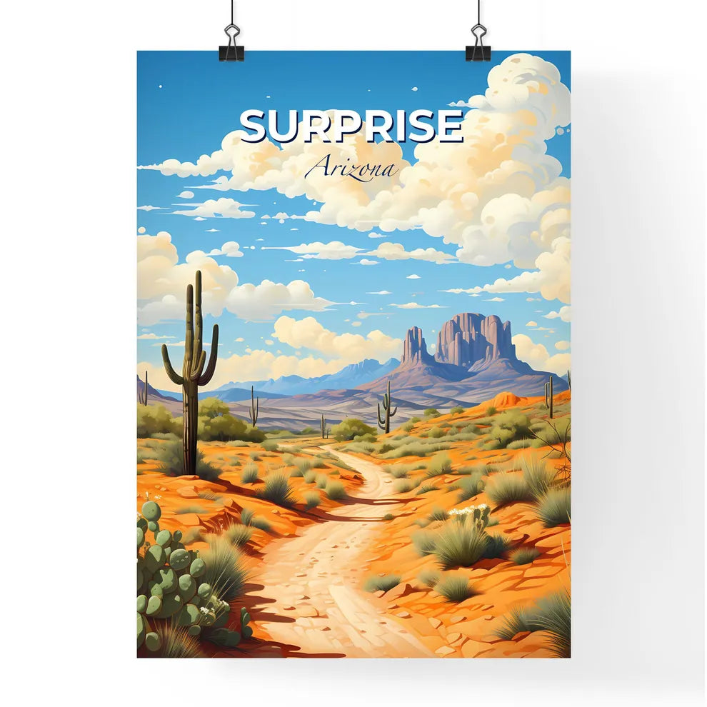 Surprise, Arizona, A Poster of a dirt road through a desert Default Title