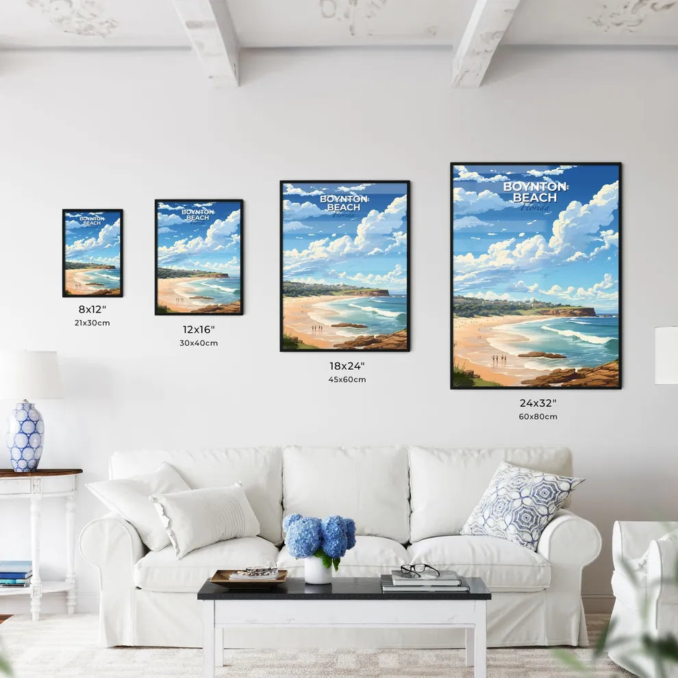 Boynton Beach, Florida, A Poster of a beach with people on it Default Title