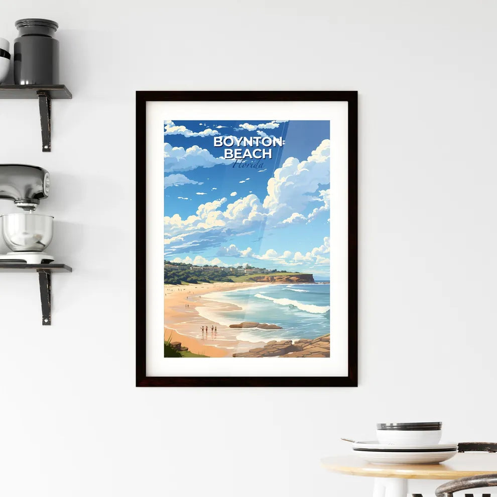 Boynton Beach, Florida, A Poster of a beach with people on it Default Title