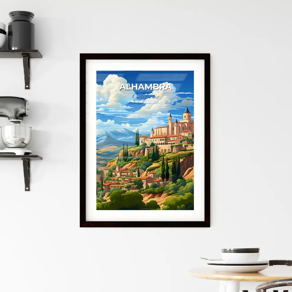 Alhambra, California, A Poster of a castle on a hill Default Title