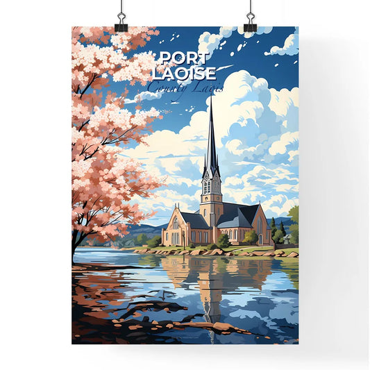Port Laoise, County Laois, A Poster of a church by a lake Default Title