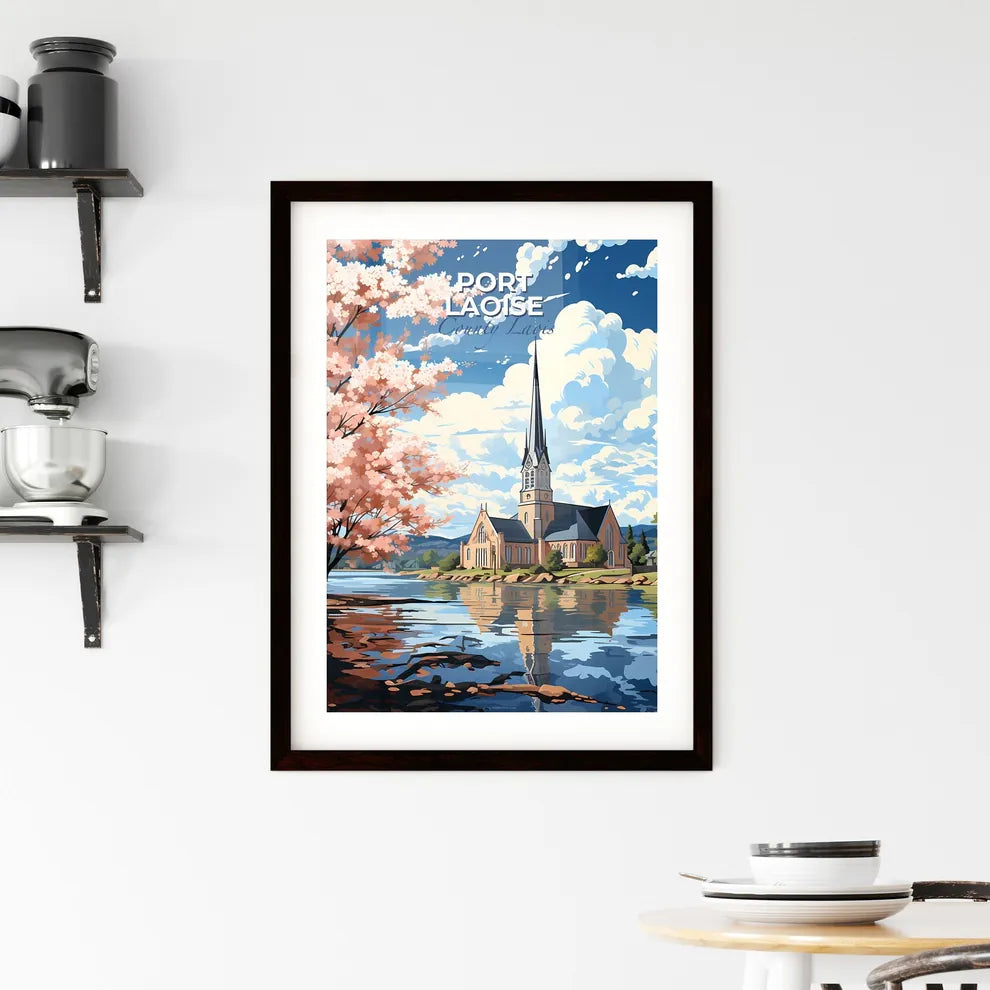 Port Laoise, County Laois, A Poster of a church by a lake Default Title