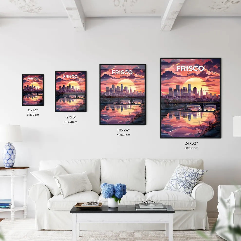 Frisco, Texas, A Poster of a sunset over a city Default Title