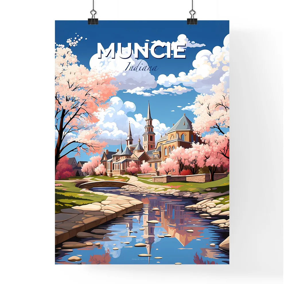 Muncie, Indiana, A Poster of a river running through a town Default Title