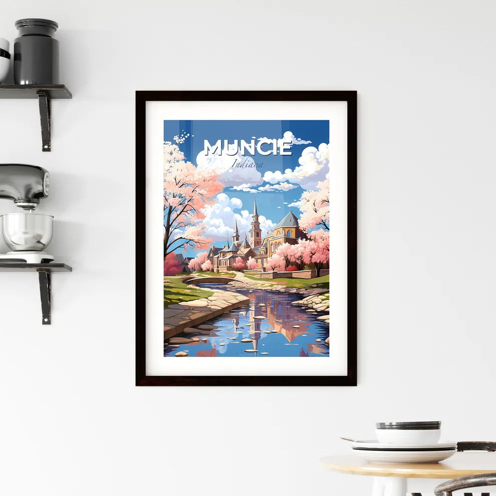 Muncie, Indiana, A Poster of a river running through a town Default Title