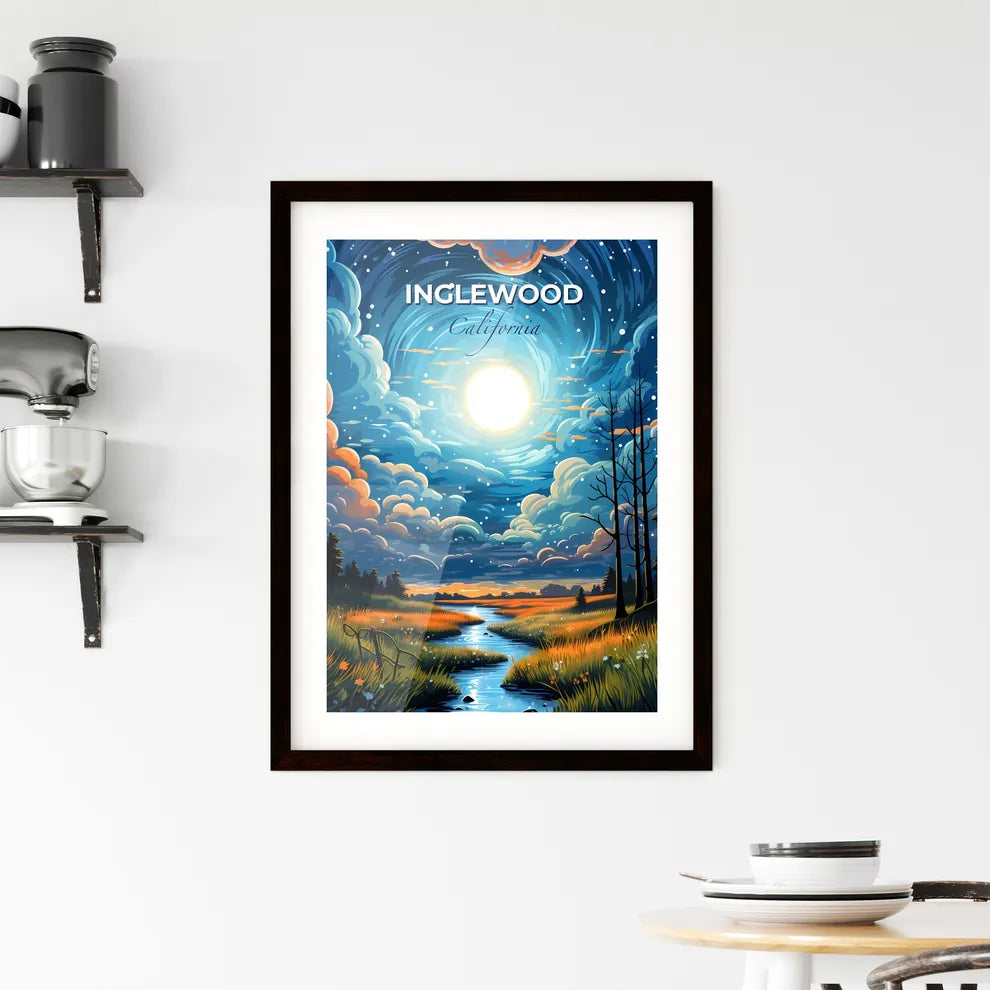 Inglewood, California, A Poster of a river running through a forest Default Title