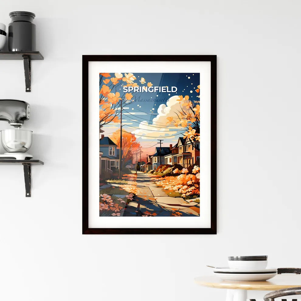 Springfield, Massachusetts, A Poster of a lively and colourful cityscape Default Title