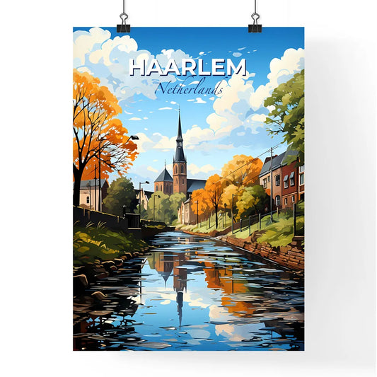 Haarlem, Netherlands, A Poster of a lively and colourful cityscape Default Title