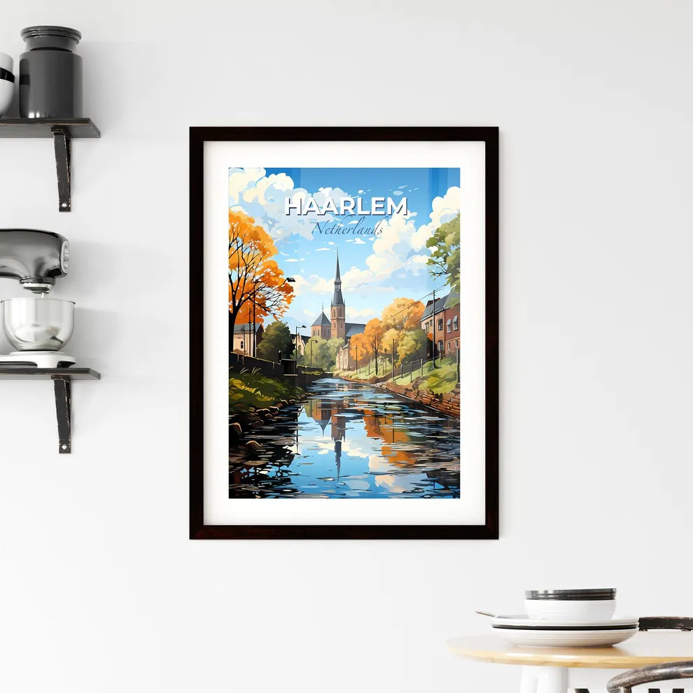 Haarlem, Netherlands, A Poster of a lively and colourful cityscape Default Title
